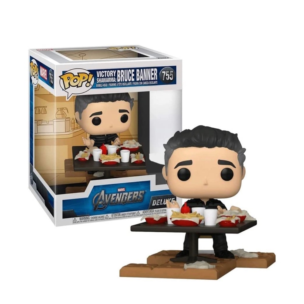 Funko Pop! Deluxe Marvel Avengers Victory Shawarma Series Bruce Banner Toy.